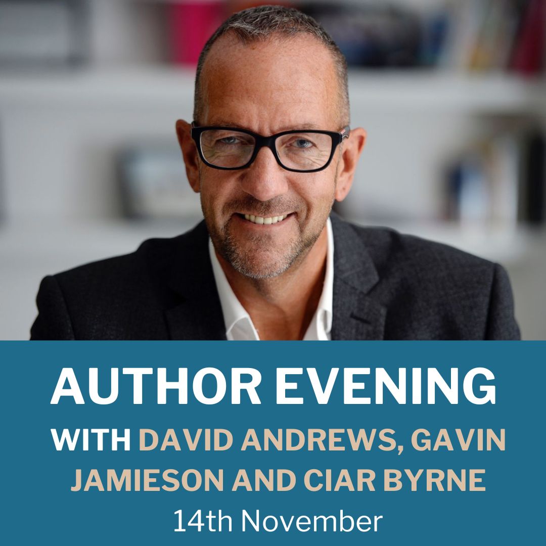 Author evening square graphic