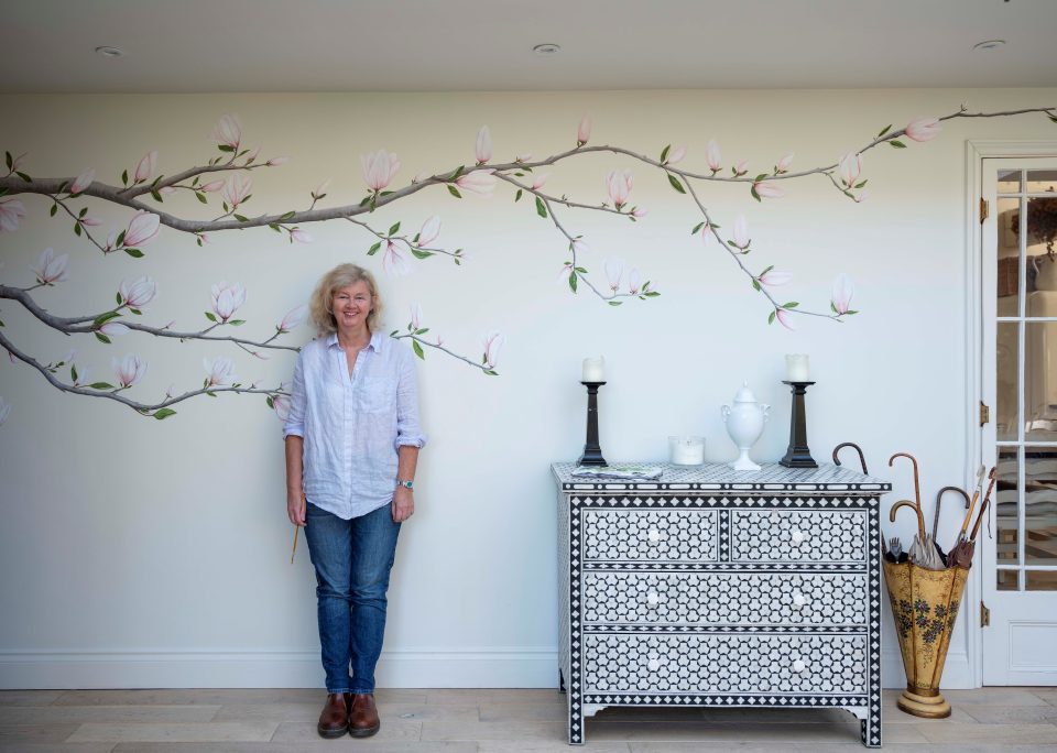 Penny with her mural